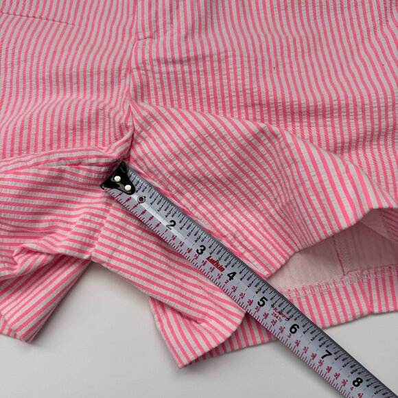 Lilly Pulitzer Kelly Shorts in Pink Tropics Seersucker NWT Size 10 - Picture 6 of 10